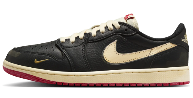 Air Jordan 1 Low OG 'Nitro' Nigel Sylvester Sneakers - Black