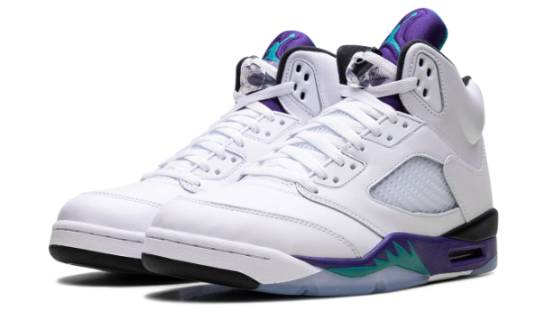 Jordan 5 Retro OG 'White/Grape Ice-New Emerald' HQ7978-100