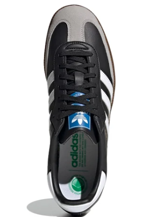 adidas Samba Vegan Sneakers - Black/White/Brown (H01878)