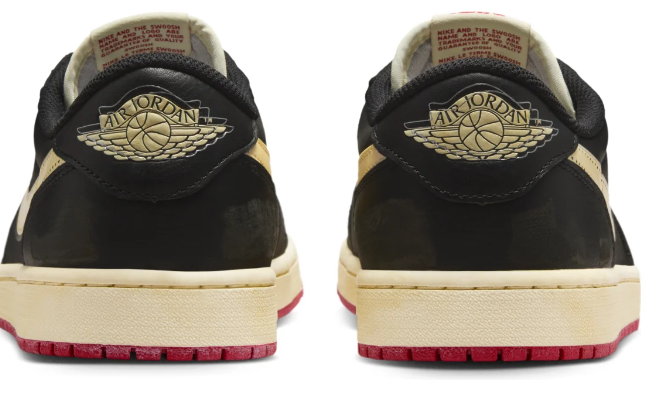 Air Jordan 1 Low OG 'Nitro' Nigel Sylvester Sneakers - Black