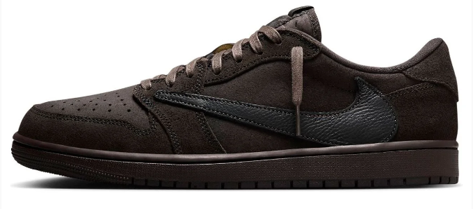 Air Jordan 1 Retro Low OG SP Travis Scott 'Velvet Brown' Sneakers