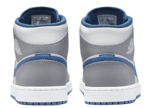 Air Jordan 1 Mid 'Cement Grey True Blue' Sneakers (DQ8426-014)