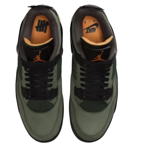 Undefeated x Air Jordan 4 Retro 2025 'Green' IB1519-200