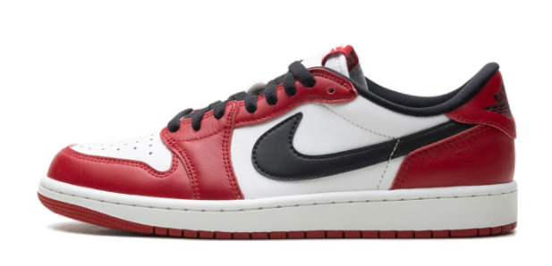 Air Jordan 1 Low OG 'Chicago' Sneakers - Varsity Red/Black/Summit White