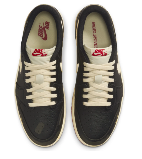 Air Jordan 1 Low OG 'Nitro' Nigel Sylvester Sneakers - Black