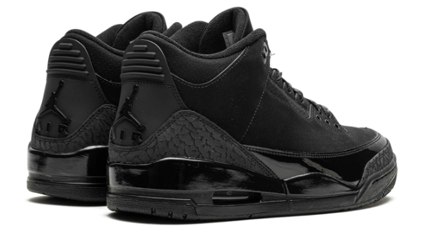Air Jordan 3 'Black Cat' Sneakers - Black/Dark Charcoal