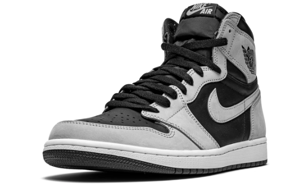 Air Jordan 1 Retro High OG 'Shadow 2.0' Sneakers - Black/Light Smoke Grey/White