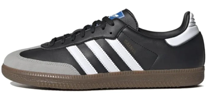 adidas Samba Vegan Sneakers - Black/White/Brown (H01878)