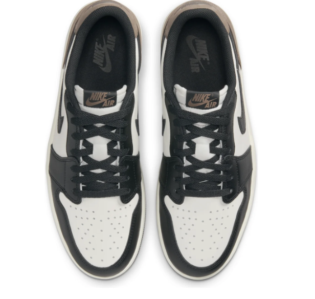 Air Jordan 1 Low 'Mocha' Sneakers - Brown/White/Black