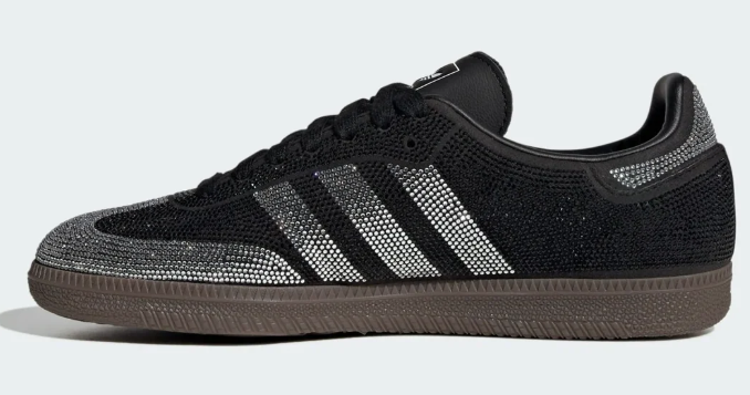 AD Samba OG Women's Rhinestone Sneakers - Black